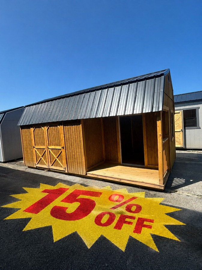 #15 Lofted Barn Side Porch - 10 X 20 - Special Price ($6,179.50 or as low as $210.19 / Month)
